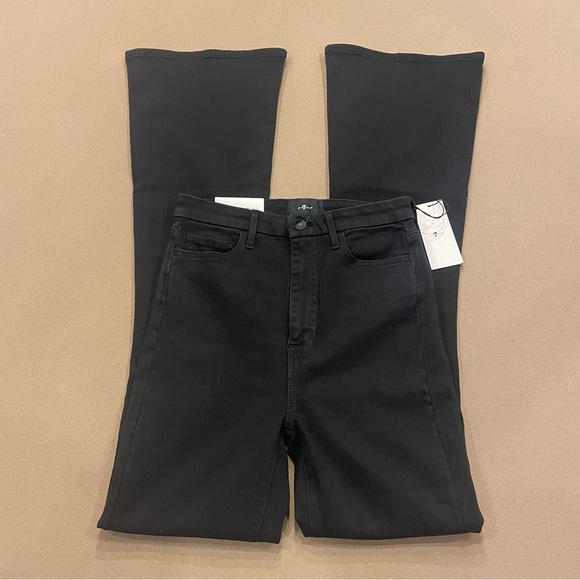 7 For All Mankind Women’s Ultra High Rise Skinny Boot No Filter Denim Sz 28 NWT - Picture 4 of 13